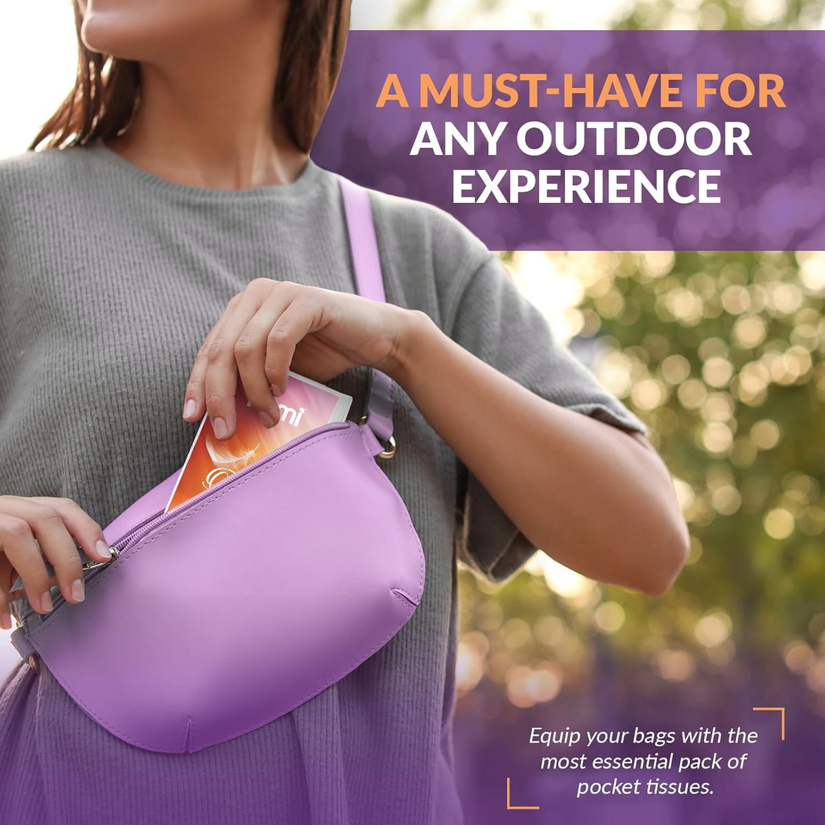 Ultra-Soft 3-Ply Pocket Tissues,Portable,Strong & Absorbent,8 x 10 Ct