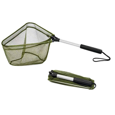 Compact Foldable Triangle Landing Net, 12 in Hoop, 20 in Total