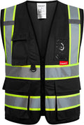 High Visibility ANSI Class 2 Safety Vest with 9 Pockets | Reflective Mesh Safety Vest for Men & Women, Lightweight