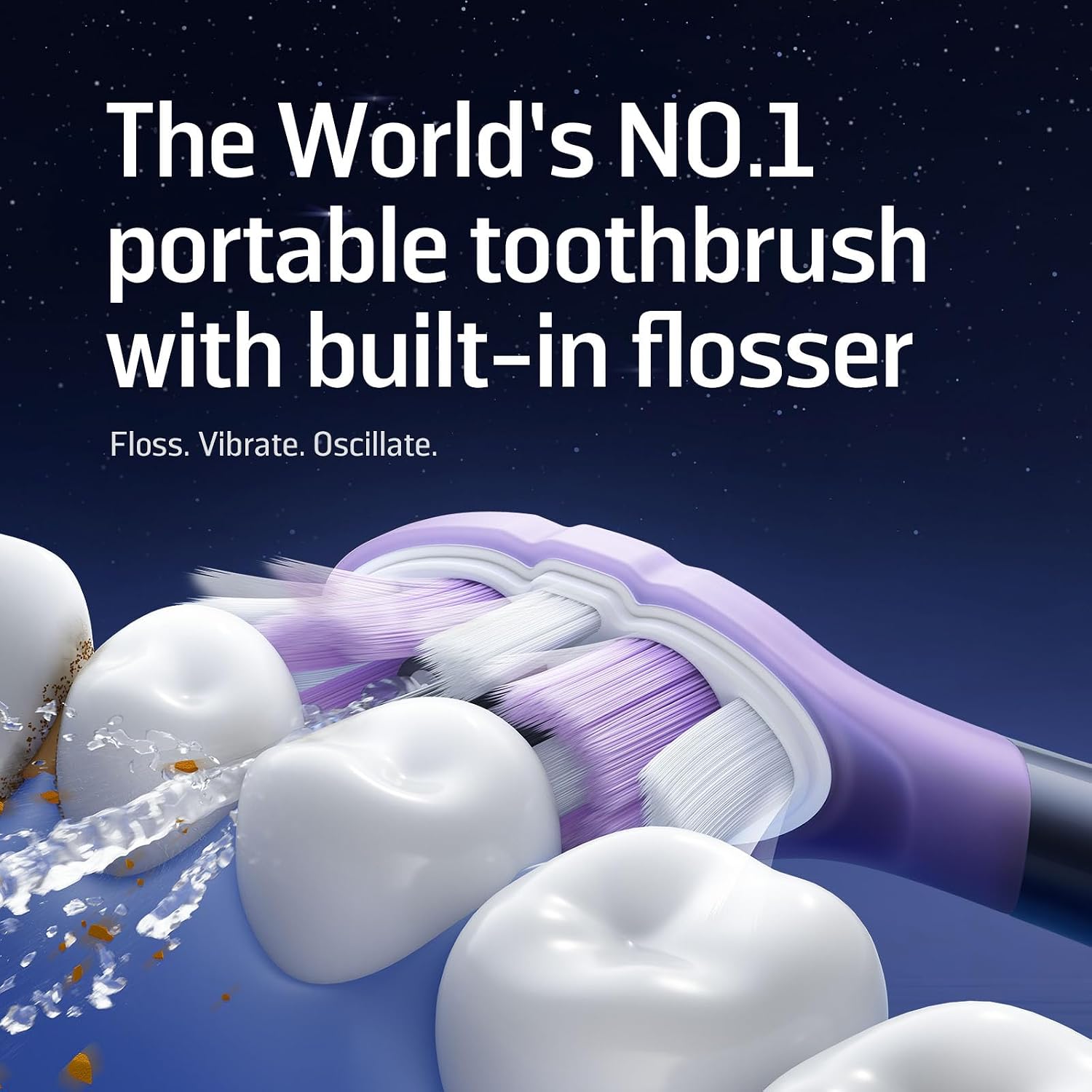 NEOS II Ultra – Electric Toothbrush with Water Flosser Combo, 3-in-1: Flosses, Vibrates and Oscillates, Flossing