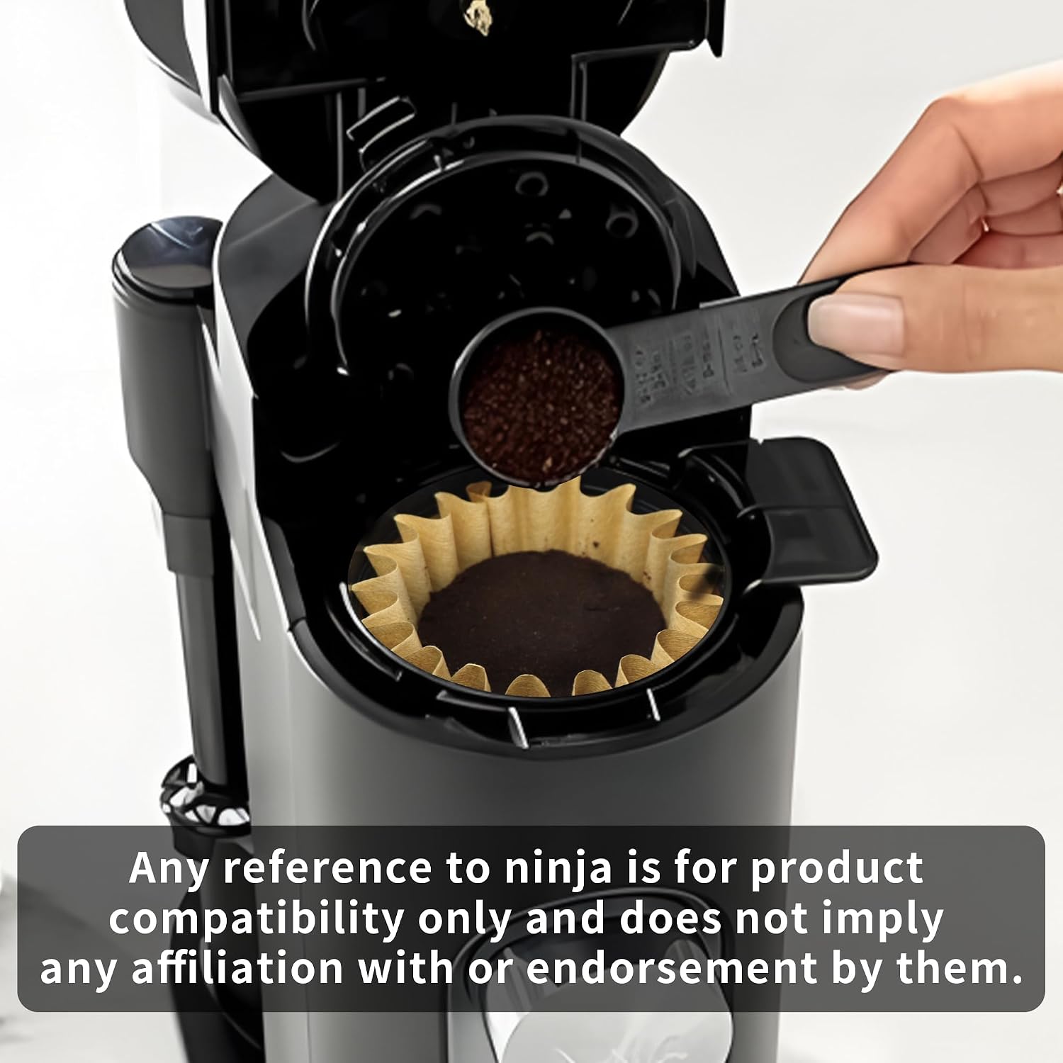 Disposable Coffee Paper Filters for Ninja Pod & Grounds Single Serve | 150 Pcs Coffee Filter for Ninja PB051 PB041