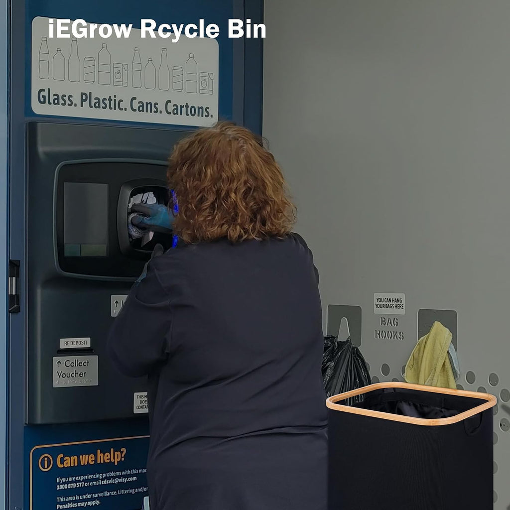 29 Gallons Recycling Bins for Kitchen, Indoor Recycle Bins with Lid, 110L Large Recycle bin with 2 Removeable