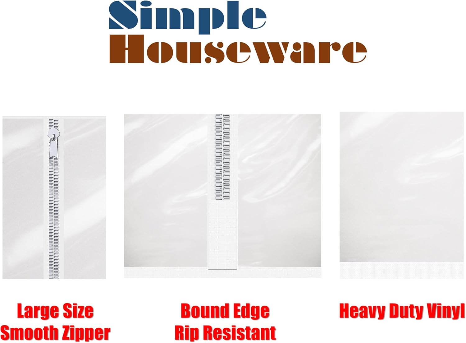 Industrial Grade Z-Base Garment Rack w/Cover Tube Bracket | 500Lb Load with 62" Extra Long Bar, Clear Cover