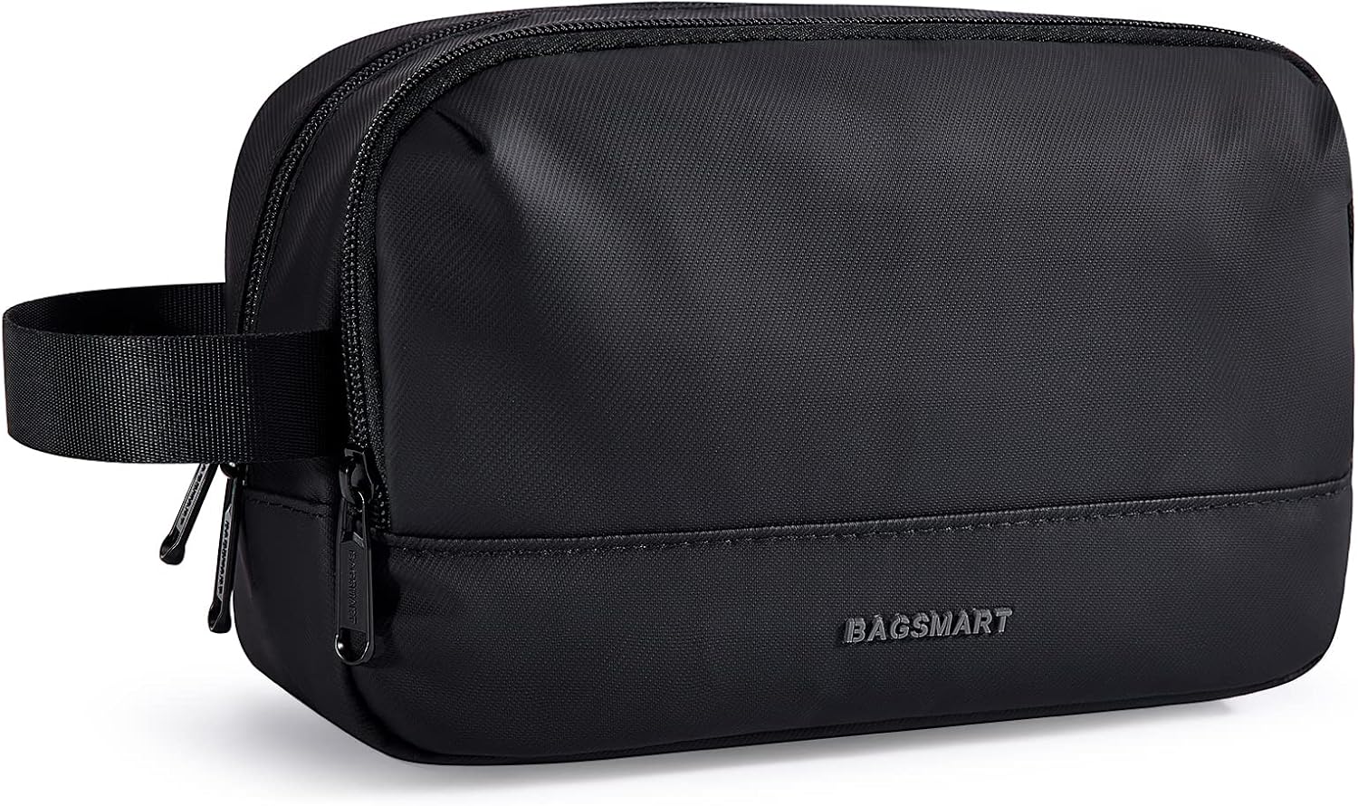 Travel Toiletry Bag for Men, Dopp Kit Water Resistant Shaving Bag for Toiletries Accessories, Black-Medium
