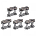 uxcell 5Pcs #50 Chain Master Connector Link Roller, 5/8" Pitch Carbon Steel, Standard Connecting Split Links for 10A Chain