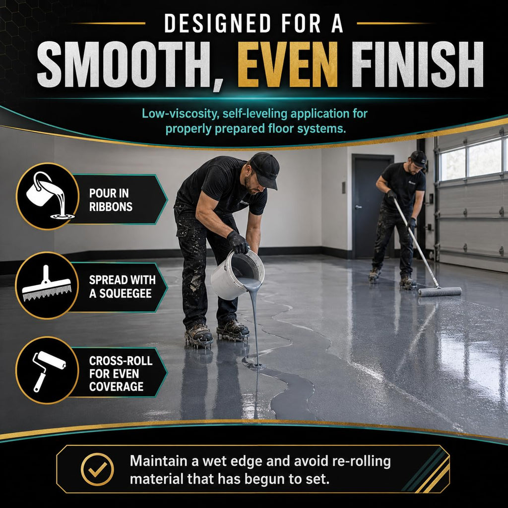 Floor Epoxy Resin Kit, Clear Epoxy Floor Top Coat, 3 Gallon Kit