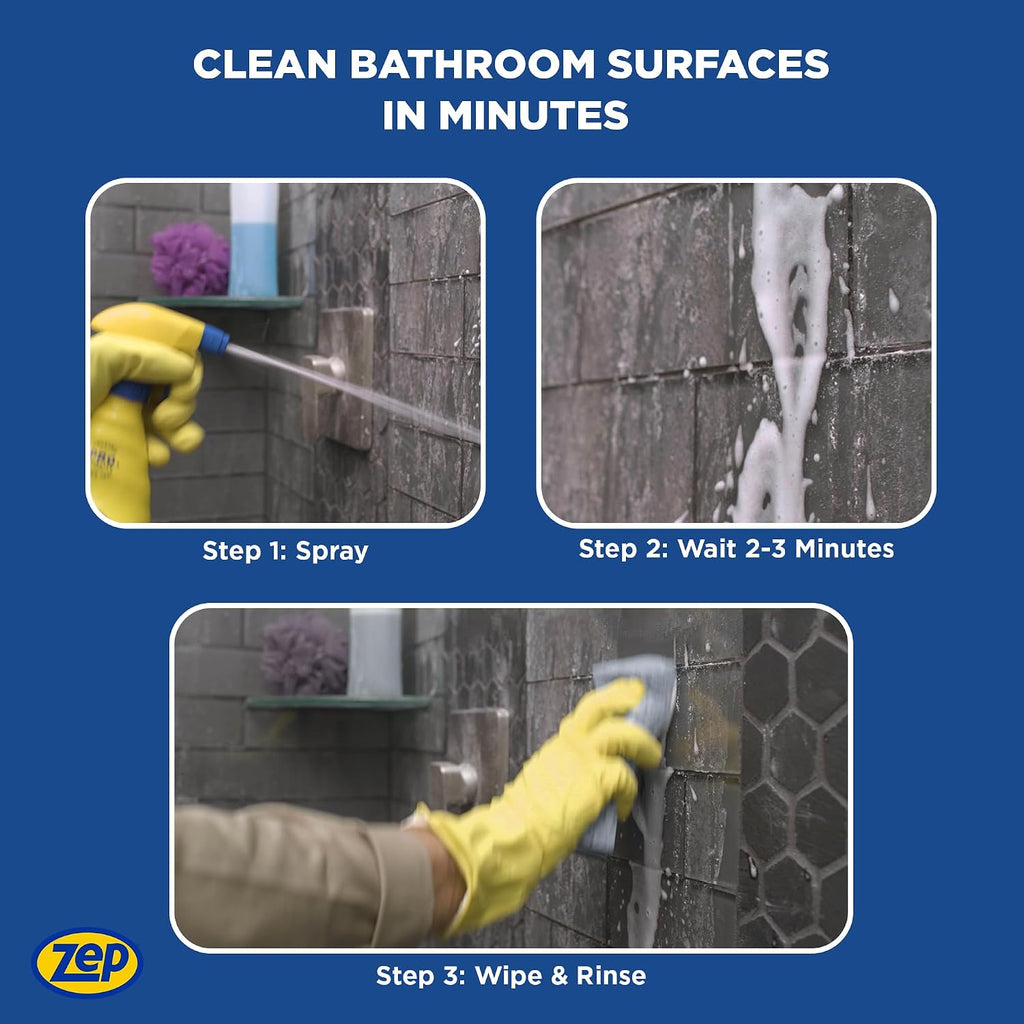 Foaming Shower Tub and Tile Cleaner, 32 Ounce, Case of 4