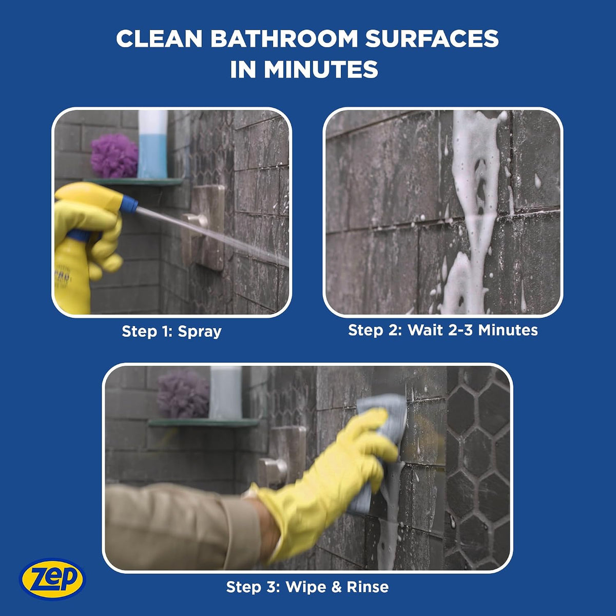 Foaming Shower Tub and Tile Cleaner, 32 Ounce, Case of 4