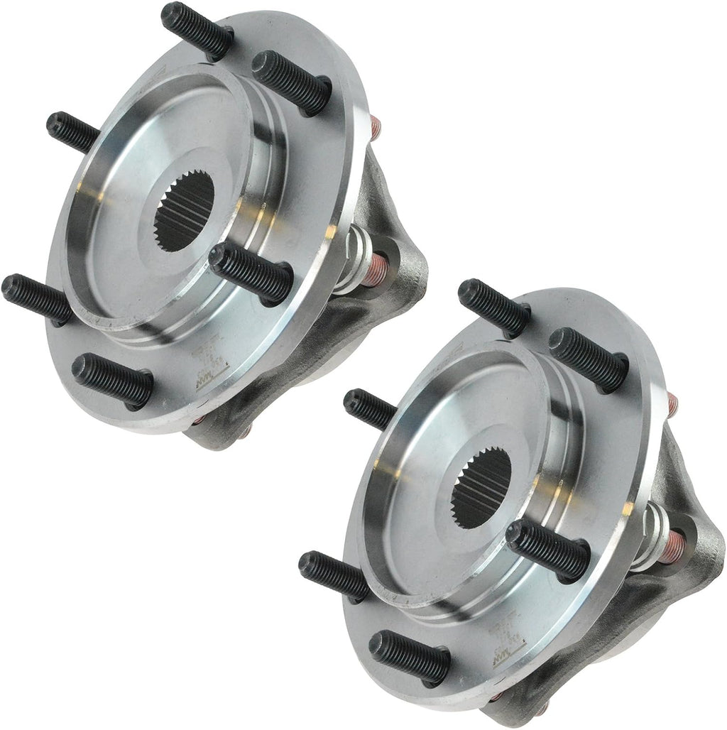 TRQ Front Wheel Bearing & Hub Assembly Set