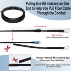Outdoor Single Mode LC to LC Fiber Patch Cable 50M/164ft