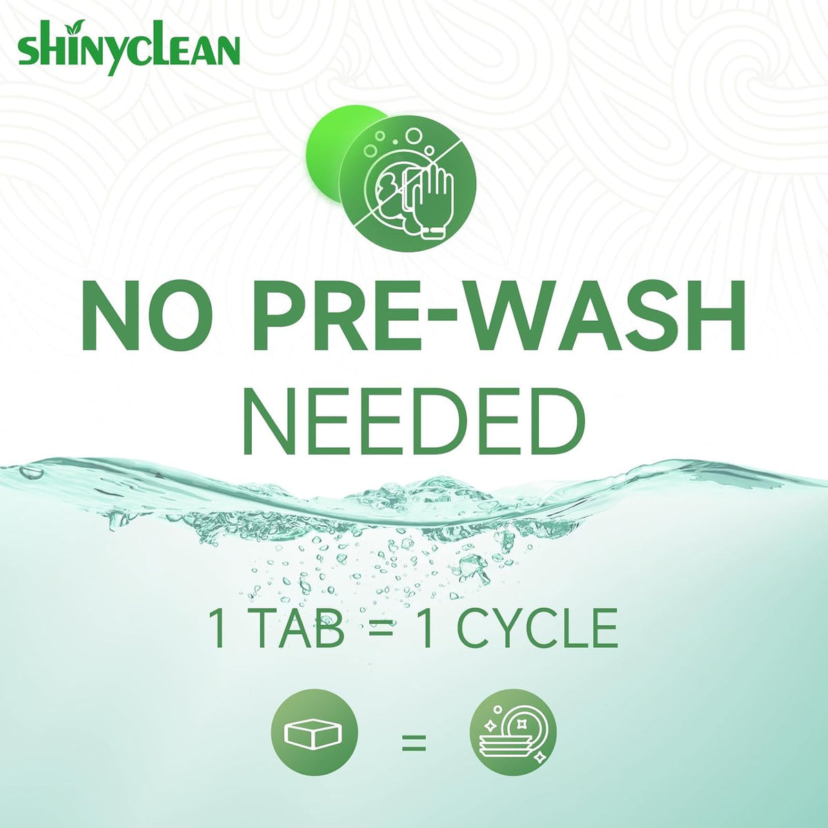All-in-1 Dishwasher Tablets with Built-in Rinse Aid, 62 Count