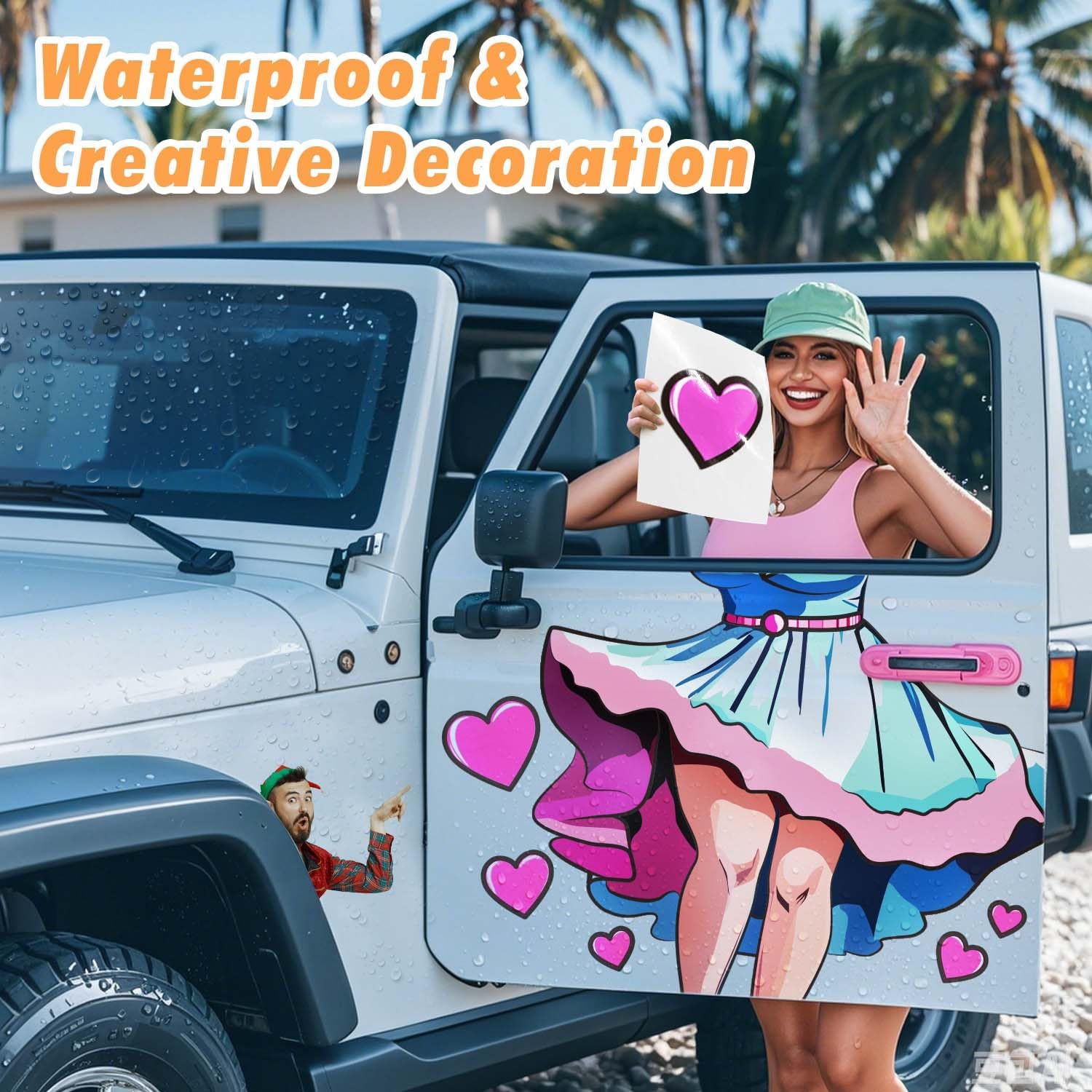 Sublimation Sticker Paper 8.5x11, Glossy Clear 10 Sheets | 100% Transparent, Glossy clear waterproof sticker paper