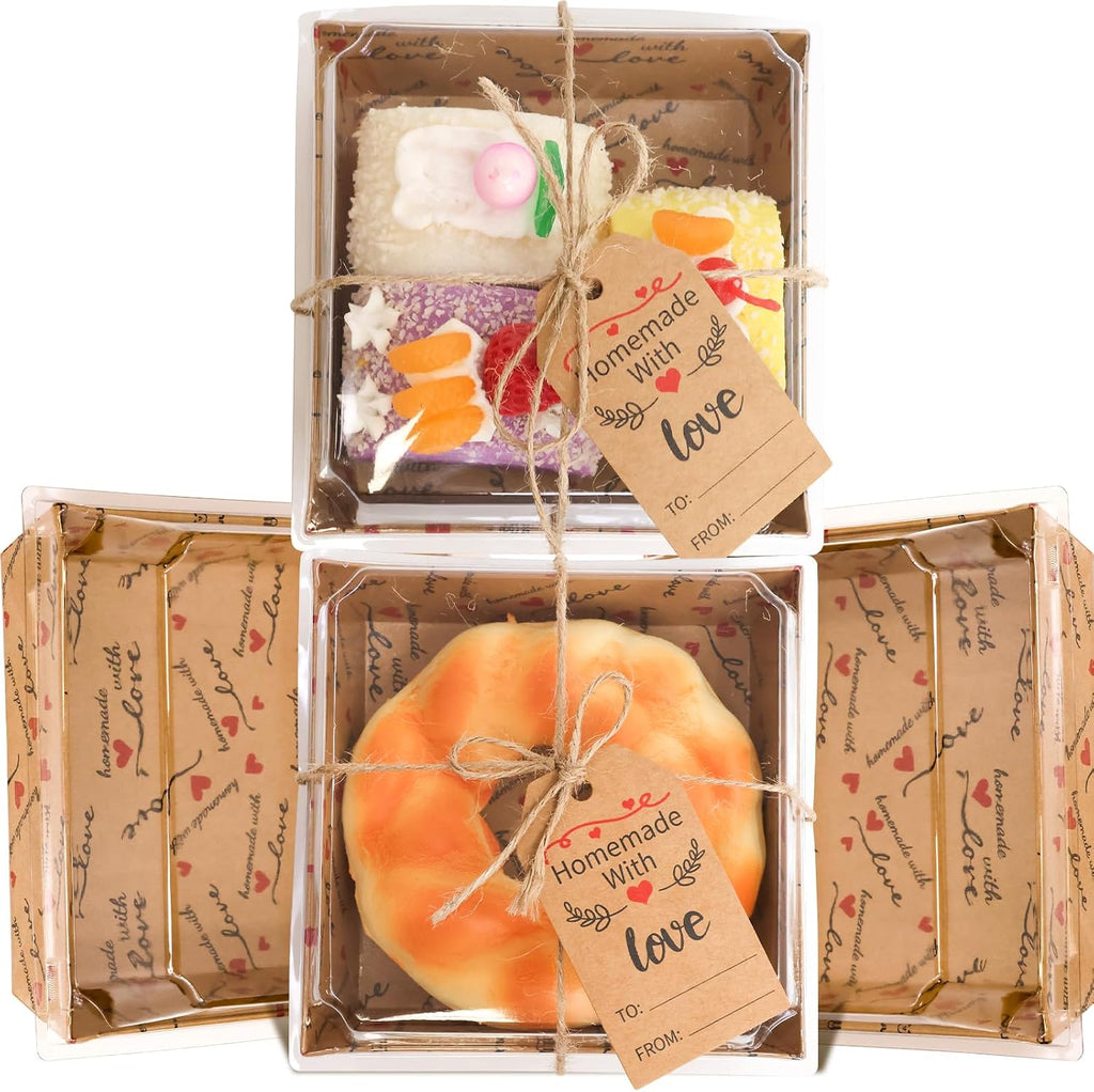 Charcuterie Boxes with Clear Lids Kraft Food Containers 50 Pcs