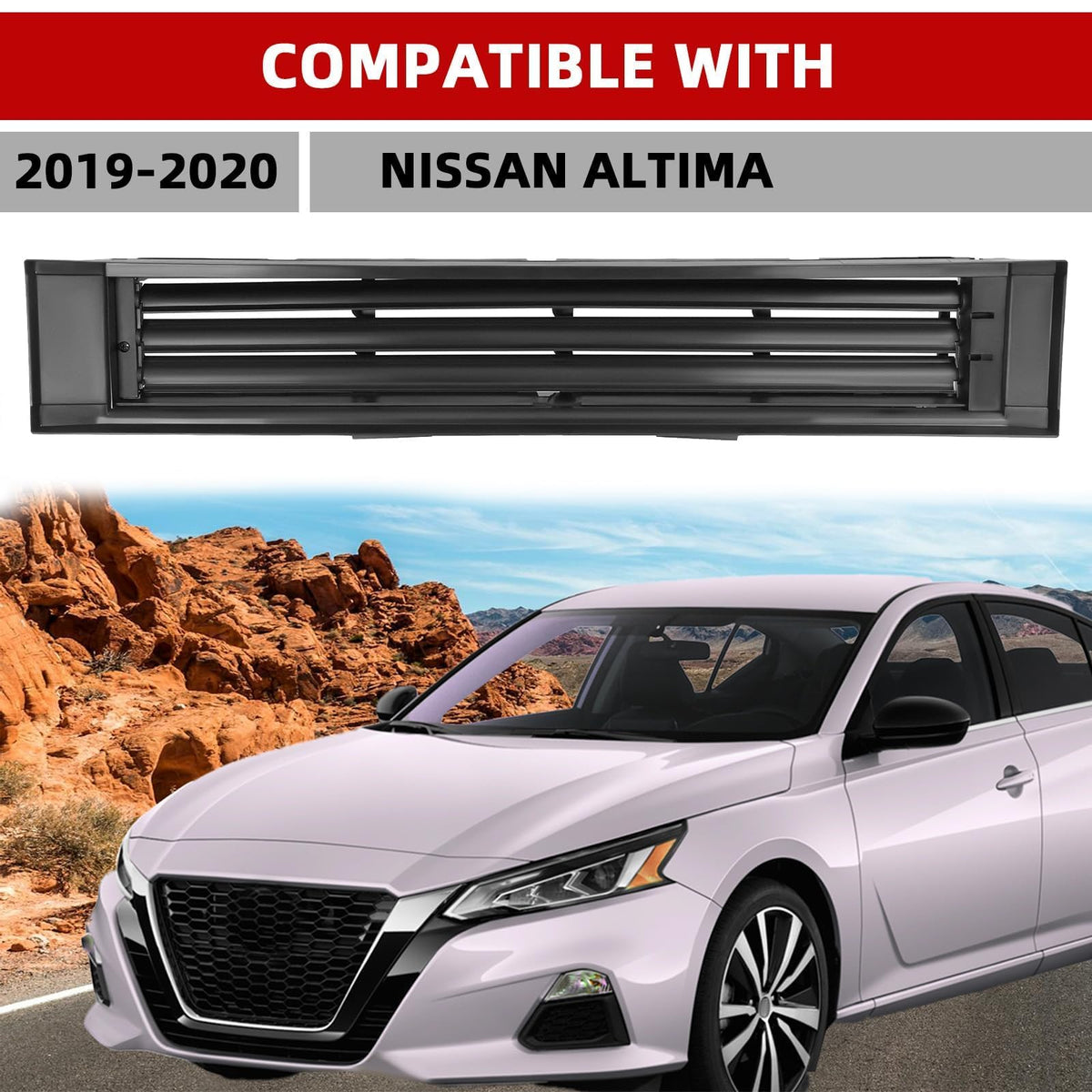KUAFU Active Grille Shutter Compatible with 2019-2022 Altima
