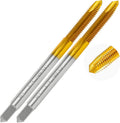 2Pcs 1/4"-20 UNC Spiral Point Thread Tap for Stainless Steel and Metal