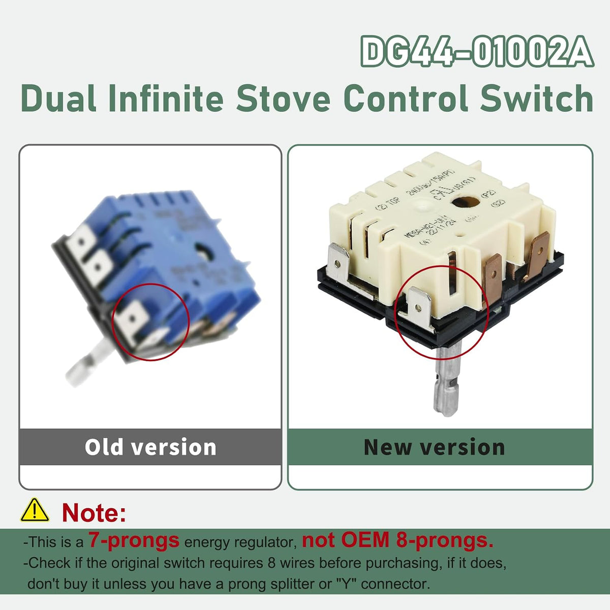 DG44-01002A Dual Infinite for Samsung Range, Fits FCQ3 FE71 FER3 FTQ3 NE59