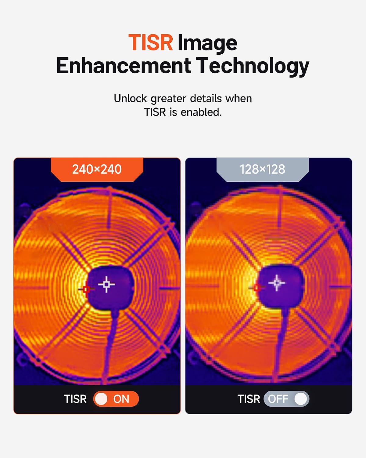 TC004 Mini Thermal Imaging Camera, 240 x 240 TISR Resolution
