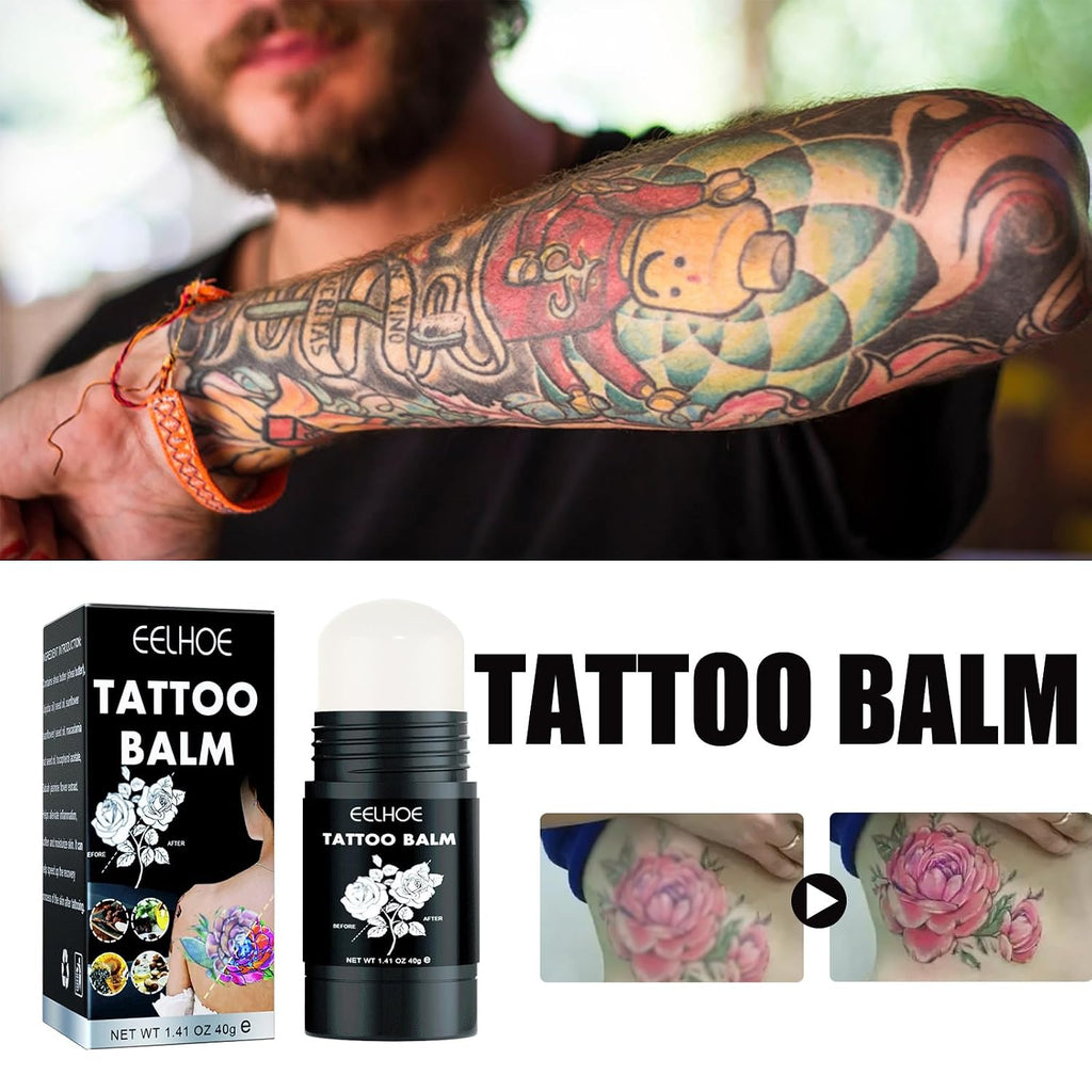 Tattoo Aftercare Balm Stick, (Pack of 1) X1.41 oz For Old & New Tattoo Moisturizer Healing Brightener for Color