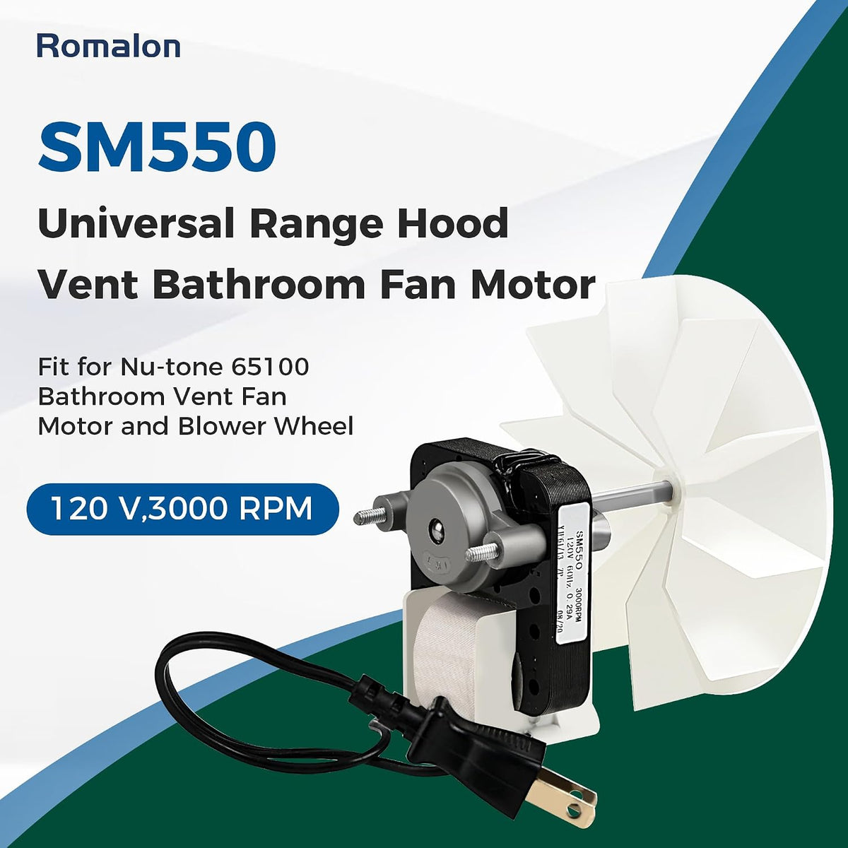 Romalon SM550 Bathroom Fan Motor Replacement Kit