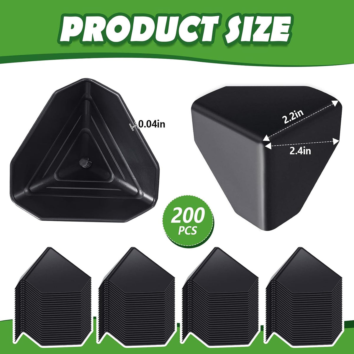 200 Pcs Shipping Box Corner Protectors Plastic Cardboard Corner Protectors Packaging Edge Guards Heavy Duty Express