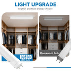 2ft T8 LED Bulbs, 4-Pack, 6 CCT Selectable 3000K-6500K