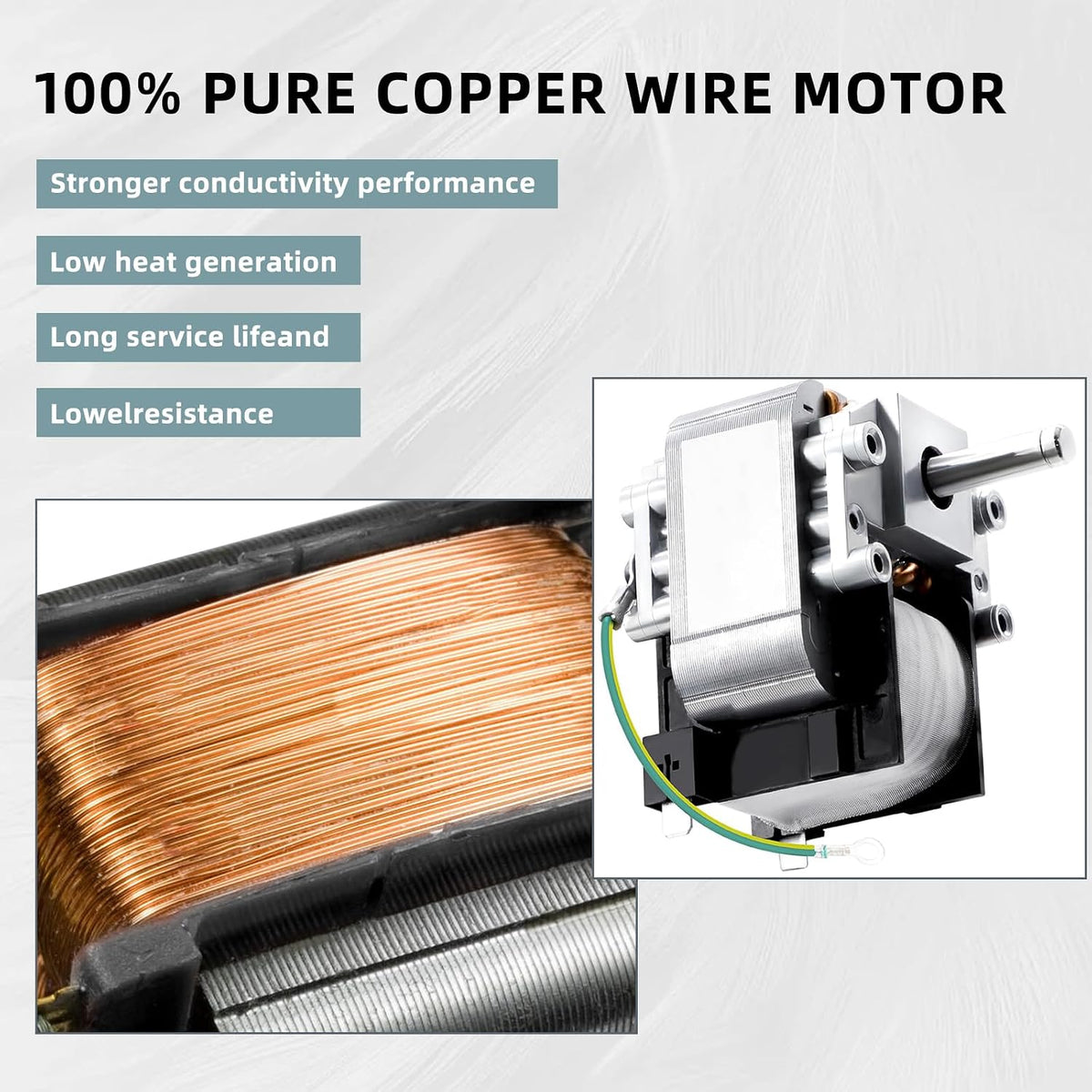 Criditpid HC21ZE123A J238-150-15215 Draft Inducer Motor for Carrier Furnace, HC21ZE123 Exhaust Venter Motor for Bryant Payne Furnace, Inducer Motor Kit Includes Blower Wheel and Mounting Bracket.