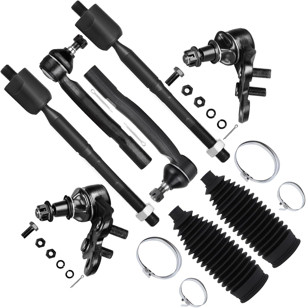 SCITOO 8pcs Front Tie Rod Kit for Toyota for Camry 2002-2006, Solara 04-08