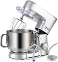 Stand Mixer 8.5 QT, 900 Watt Heavy Dough Mixer Silver
