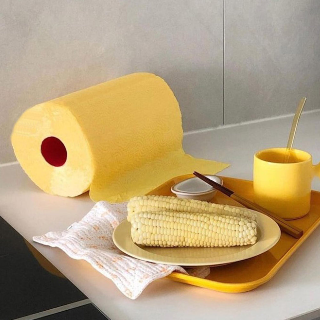 Yellow Colored Paper Towel Jumbo Rolls 2-Ply-120 Sheets