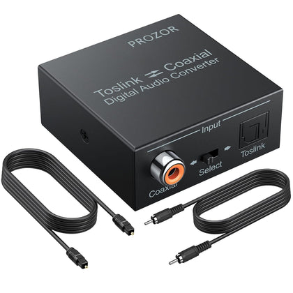 192K Bi-derectional Coaxial Optical Converter, Optical SPDIF Toslink to Coaxial, Coaxial to Optical SPDIF Toslink