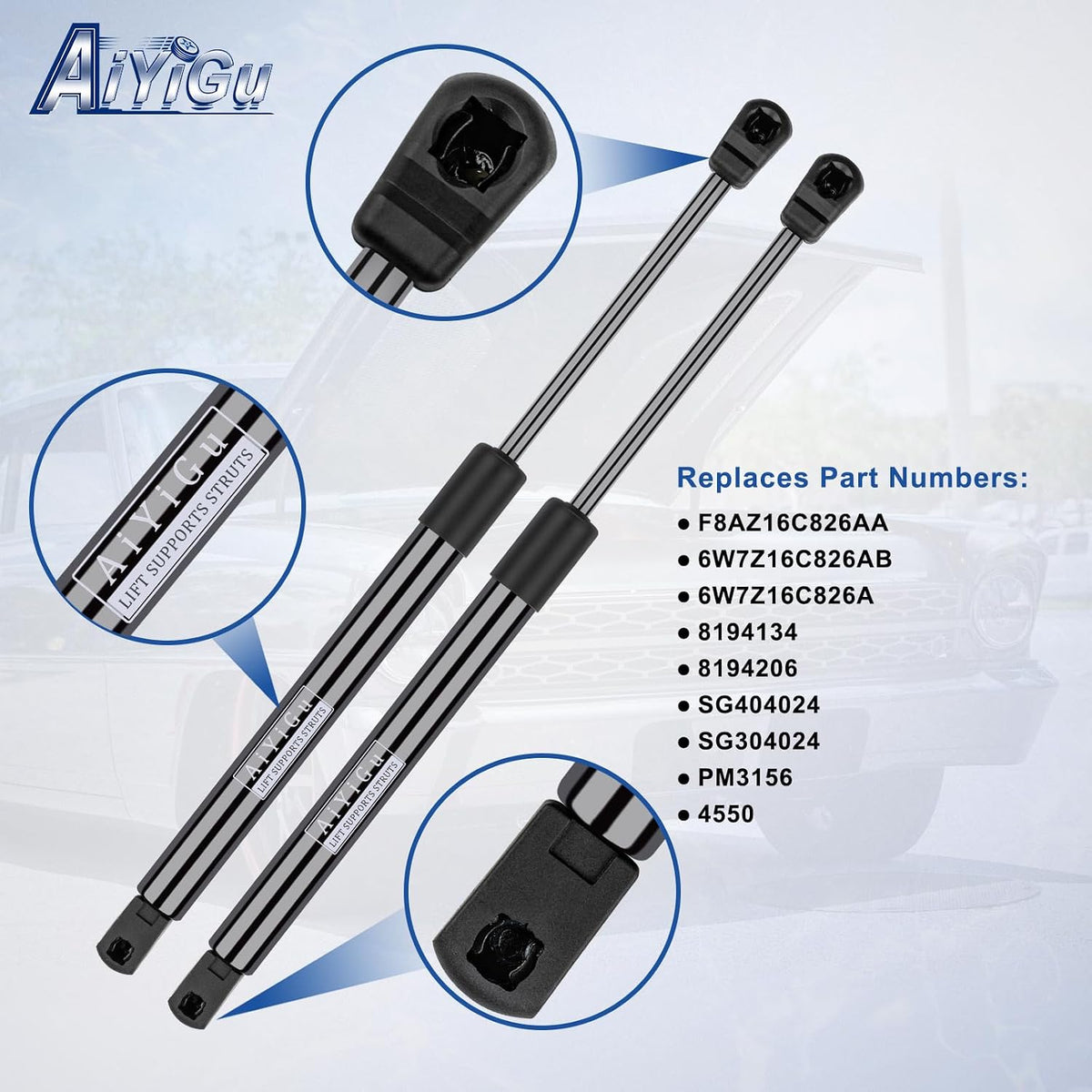 4550 Front Hood Strut Shock for 1998-2011 Ford Crown Victoria