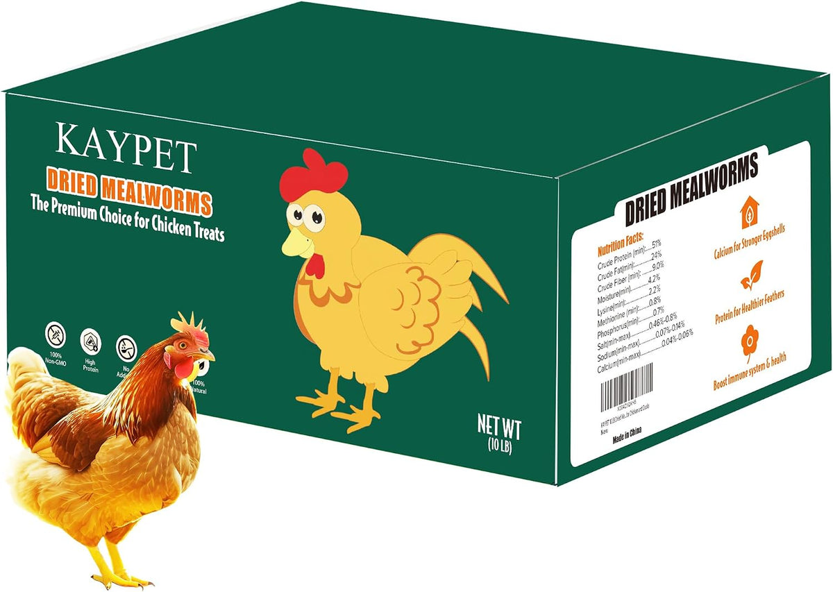 Dried Mealworms 10LB Meal Worms for Chicken Ducks and Wild Birds
