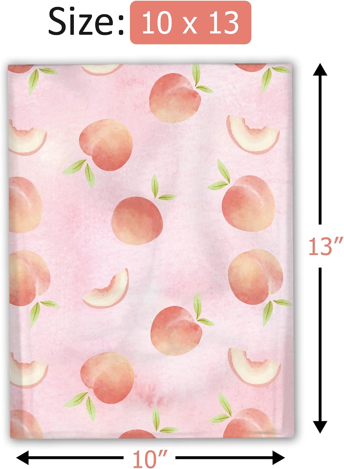 10x13 (100) Peaches Designer Poly Mailers Waterproof Self Sealing Tear Resistant Polymailers Shipping Envelopes