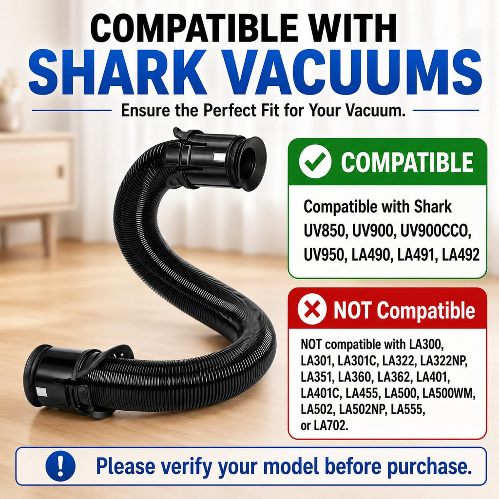 Replacement Hose & Filter Ftis for Shark UV850 UV900 UV950 LA490 LA492