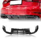 Rear Bumper Diffuser Lip Spoiler for Audi A3 S-Line S3 Sedan 2017-2020