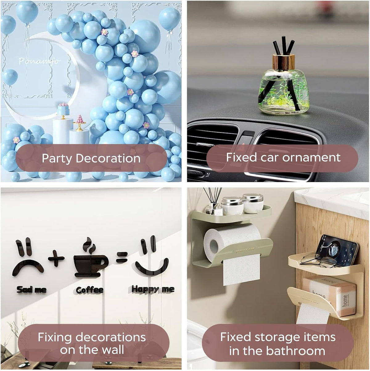 300Pcs Double Sided Dot Stickers,0.8" Adhesive Dots(20mm)