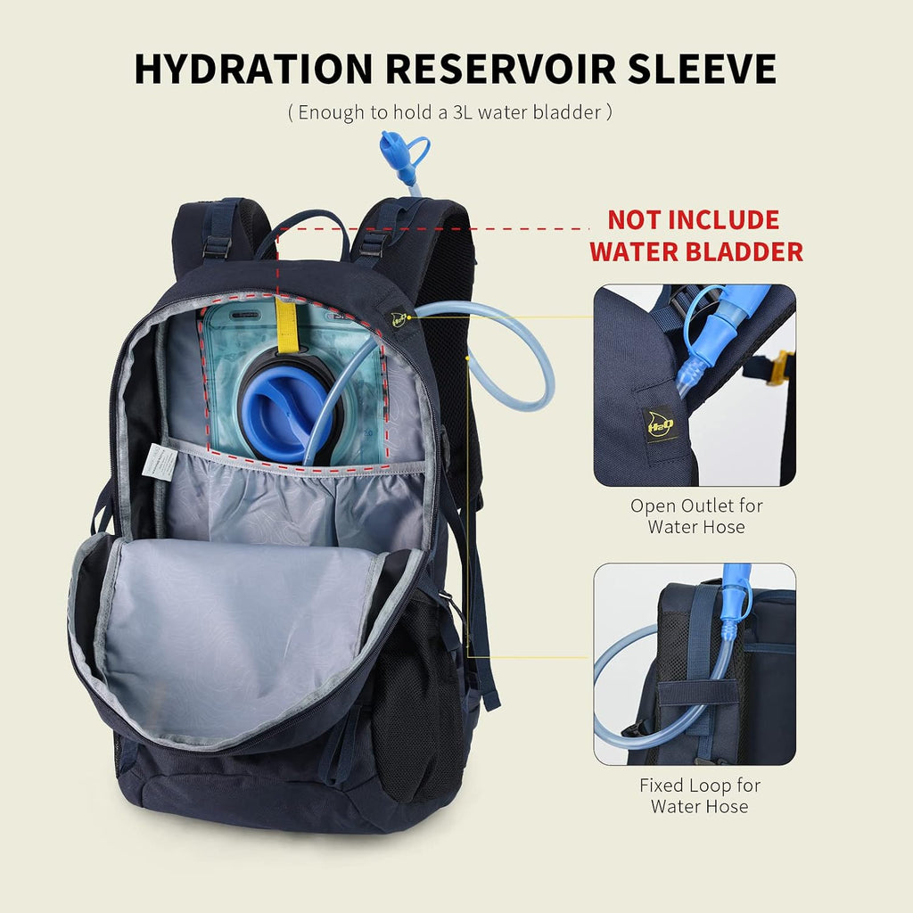 Hiking Backpack for Men Women, 35L Lightweight Travel Daypack, Outdoor Camping Back Pack with Multiple Compartments