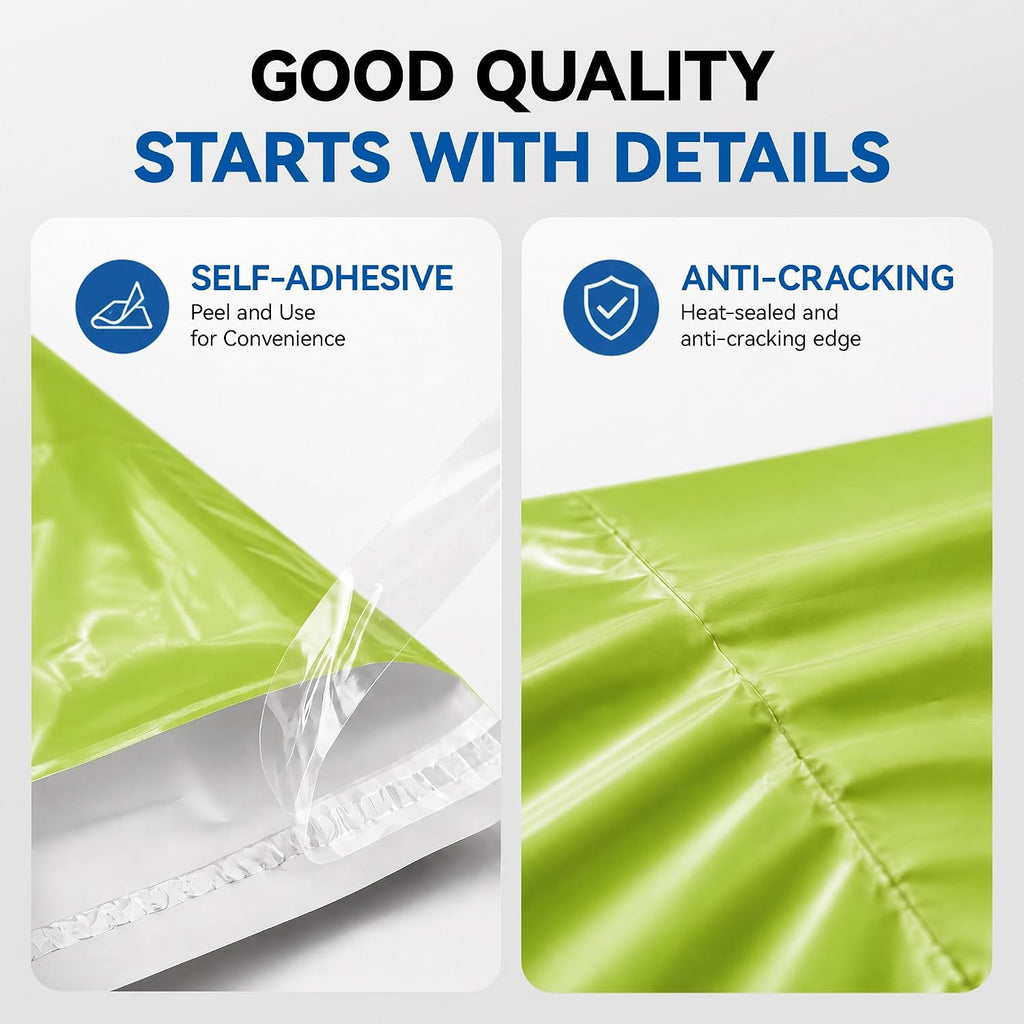 7.5x10 Poly Mailers 100 Count, 5-Layer Self-Seal Waterproof Shipping Bags for Clothes, Books, Mailing, E-commerce