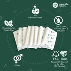 Overnight Diaper Booster Pads, Stops Overnight Leaking, Diaper Liners for Toddler, Nighttime Diapers Size 5, Adhesive