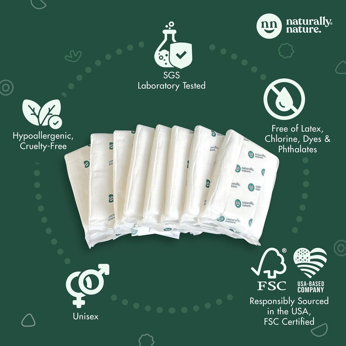 Overnight Diaper Booster Pads, Stops Overnight Leaking, Diaper Liners for Toddler, Nighttime Diapers Size 5, Adhesive
