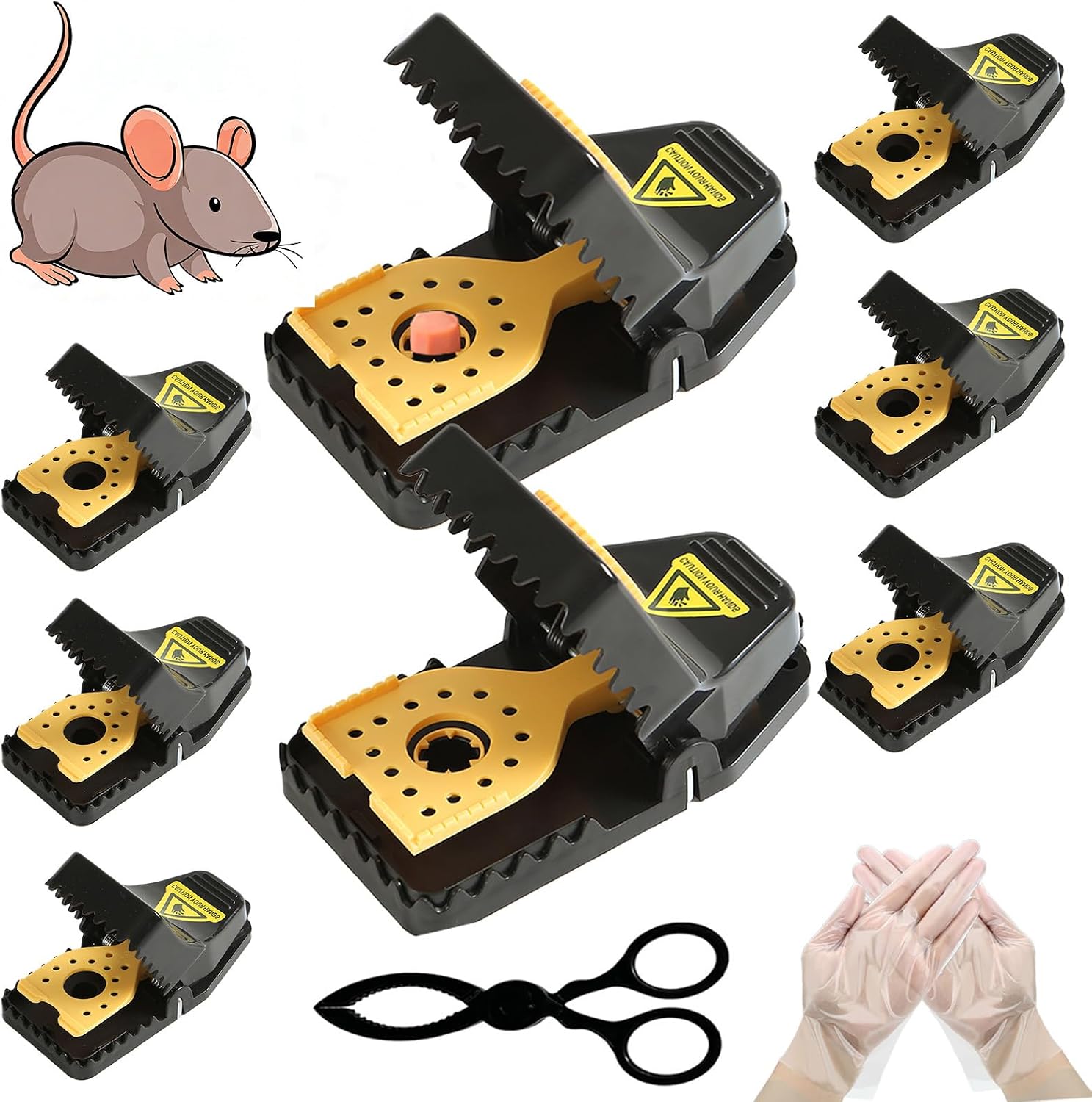 Mouse Traps - Rat Trap Quick Effectively Best Mouse Trap Mousetraps Indoor Outdoor Reusable Mouse Traps, Safe No