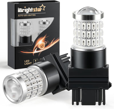 3157 LED Bulb Red, 3057 LED Brake Lights Bulbs Super Bright for Rear Brake Lights and Tail Lights, 2 Pack