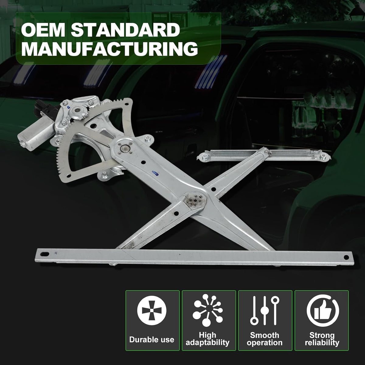 SCITOO Power Window Regulator w/Motor for Toyota 4Runner 2003-2009
