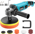 Car Buffer Polisher 1600W 7 Inch/6 Inch Rotary Buffer Polisher Waxer | 7 Variable Speed 1000-3600 RPM Dual Action