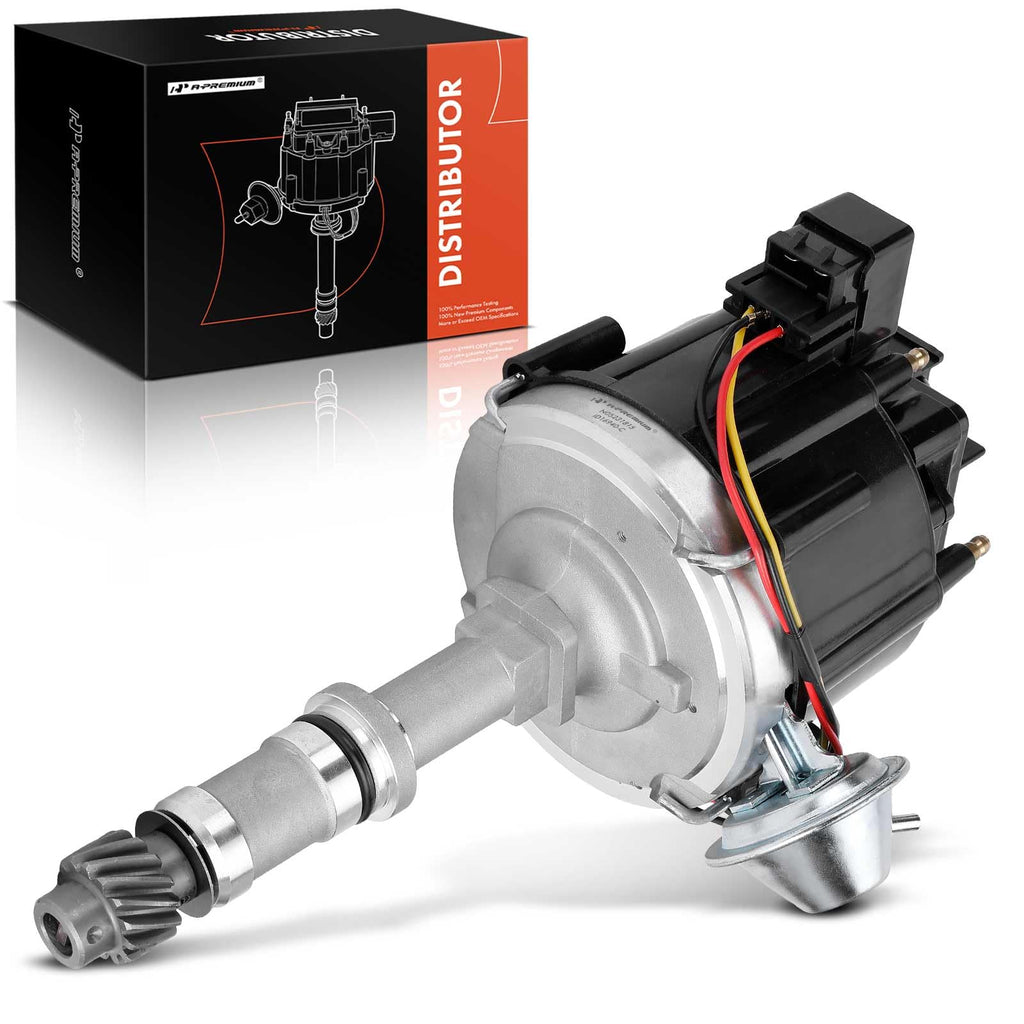 A-Premium Ignition Distributor with Cap and Rotor Compatible with Chevrolet