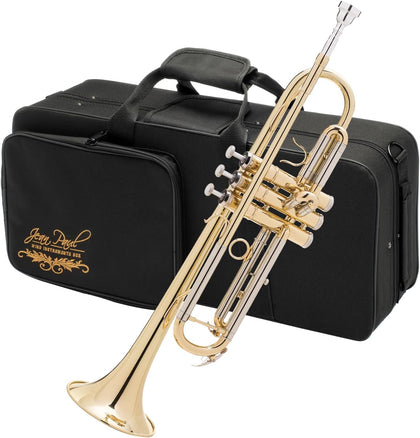 Jean Paul TR-330 Student Bb Trumpet, Two-Piece Yellow Brass Bell, Stainless Steel Valves, U.S. Play-Tested, Gold