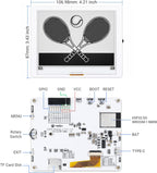ELECROW ESP32 E-Ink Display 4.2 Inch E-Paper HMI Display Black/White Color