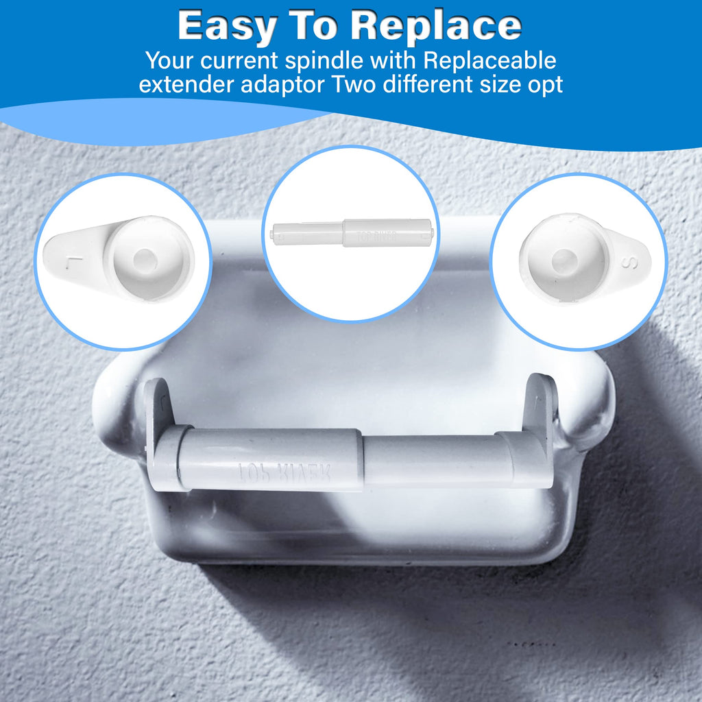 Toilet Paper Holder Extender, Fit Double Rolls,Triple Rolls and Mega Rolls