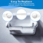 Toilet Paper Holder Extender, Fit Double Rolls,Triple Rolls and Mega Rolls
