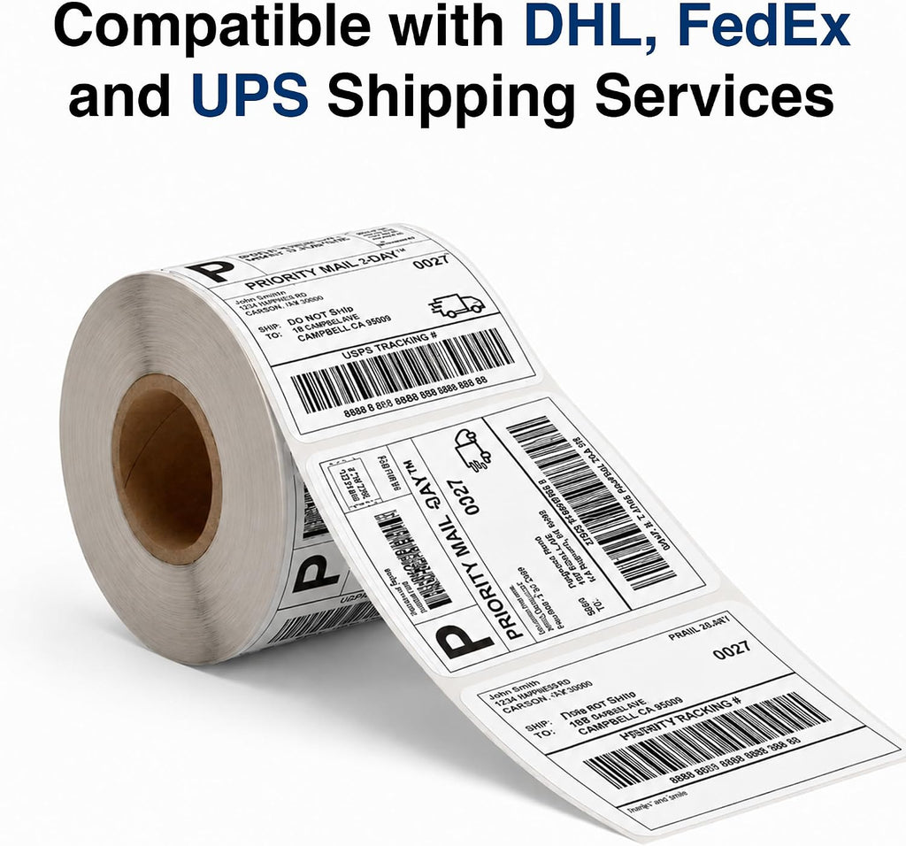 4x6 Direct Thermal Shipping Label Roll - Commercial Grade 1000 Labels